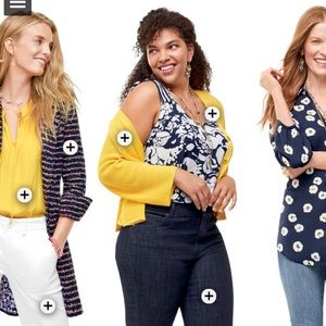 Cabi shoulder tie top NWT